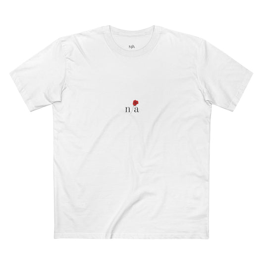 n/a essentials tee; black & white