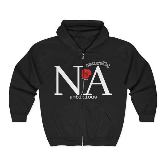 n/a; zip up sweatshirt